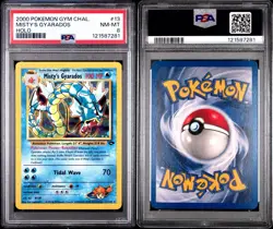 2000 Pokemon Gym Challenge Misty’s Gyarados #13 Holo PSA 8 - Image 3