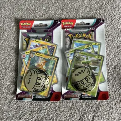 Pokemon Paldea Evolved Checklane Blister Booster Pack Set of 2 Pawmot + Arboliva - Image 1