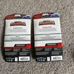 Pokemon Paldea Evolved Checklane Blister Booster Pack Set of 2 Pawmot + Arboliva - Image 2