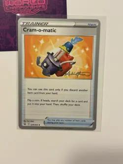 Cram-o-matic 229/264 2022 Pokemon World Championships Fusion Strike Variant D - Image 1