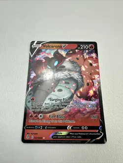 Volcarona V 021/203 SWSH Evolving Skies Ultra Rare Holo Pokemon TCG Card 2021 NM - Image 1