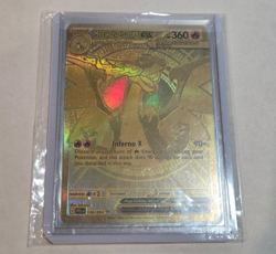 "Mega Charizard X ex" PFL 130/094, Gold Secret Rare Pokemon Trading Card - Image 4