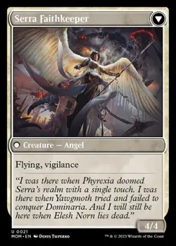 Magic MTG Invasion of Dominaria // Serra Faithkeeper [March of the Machine] - Image 2