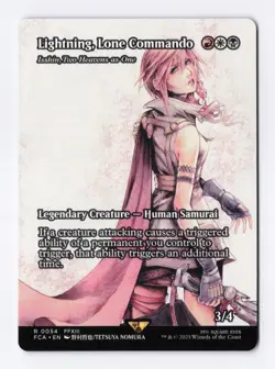 Lightning, Lone Commando (Showcase) 54 MTG Final Fantasy: Through the Ages (FCA) - Image 1