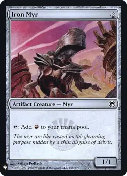1 x Iron Myr - Foil - Mystery Booster / The List - NM-Mint - MTG - Image 1