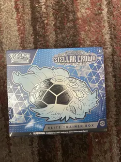 Pokemon TCG Stellar Crown Elite Trainer Box ETB New Factory Sealed - Image 1