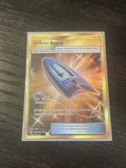U-Turn Board (Secret) 255/236 Sm-Unified Minds Gold Holo - Pokemon Card - Image 1