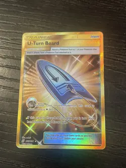 U-Turn Board (Secret) 255/236 Sm-Unified Minds Gold Holo - Pokemon Card - Image 3