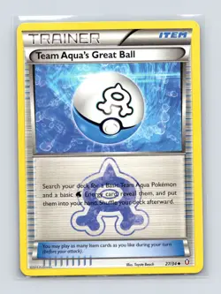Pokemon TCG Team Aqua's Great Ball 27/34 Double Crisis Normal MP - Image 1