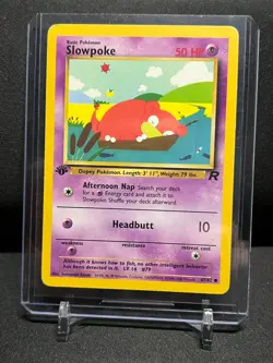 Slowpoke 67/82 Pokemon 2000 Team Rocket 1st Edition - LP - Image 1