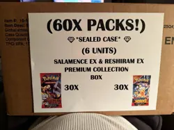 Pokemon TCG Salamence ex & Reshiram ex PREMIUM COLLECTION BOX SEALED CASE - Image 1