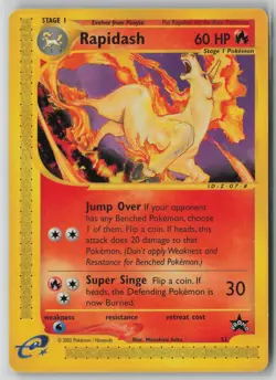 Rapidash 51/53 Pokemon TCG Wizards Black Star Promos Promo Heavily Played (HP) 1 - Image 1