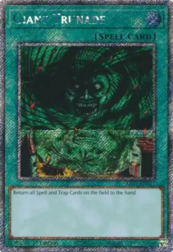 Yugioh! Giant Trunade - RA03-EN097 - Platinum Secret Rare - 1st Edition Near Min - Image 1