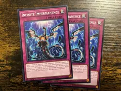 3x Infinite Impermanence SDWD-EN031 Common 1st Edition English Near Mint YuGiOh! - Image 1
