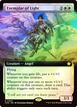 Exemplar of Light (NM) Foil Extended Art #445 Core Set 2021 Magic card MTG - Image 1
