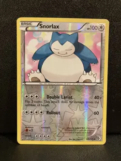 Snorlax 109/149 Reverse Holo Black & White Boundaries Crossed Pokemon Card LP - Image 1
