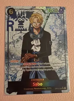 Sabo Alt Art ENGLISH SEC OP13-120 One Piece Carrying On His Will Card NM - Image 1
