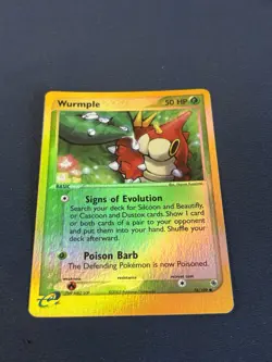 Wurmple Reverse E Reader 81/97 wotc Pokemon card Lp - Image 1