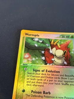 Wurmple Reverse E Reader 81/97 wotc Pokemon card Lp - Image 3