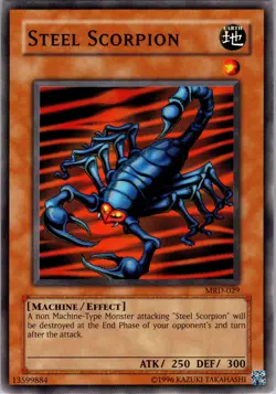 Yu-Gi-Oh TCG Steel Scorpion Metal Raiders MRD-029 Unlimited Common Card NM - Image 1