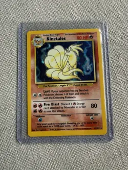 Ninetales 12/102 Holo Base Set - Pokemon Card - LP Ungraded Raw - Image 1