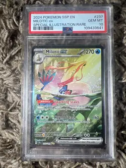 2024 POKEMON SSP EN-SURGING SPARKS #237/191 MILOTIC EX SIR PSA 10 - Image 1