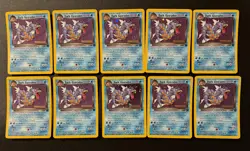 2000 WOTC POKEMON TEAM ROCKET DARK GYRADOS 8/82 PRERELEASE HOLO PROMO LOT OF 10 - Image 1