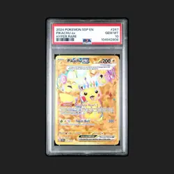Pokemon Surging Sparks Pikachu EX Hyper Rare #247 PSA 10 - Image 1