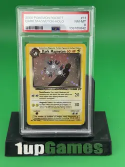 2000 POKEMON TEAM ROCKET 11/82 DARK MAGNETON HOLO UNLIMITED PSA 8 GRADED - Image 1