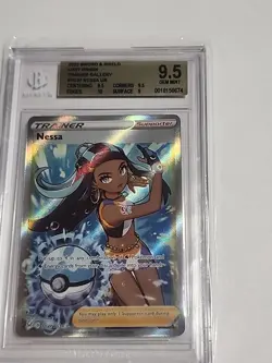 Pokemon TCG Nessa Lost Origin Trainer Gallery TG27/TG30 Holo Ultra Rare BGS 9.5 - Image 1