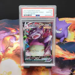 2021 Pokemon Galarian Slowking Vmax #100 PSA 10 - Image 1
