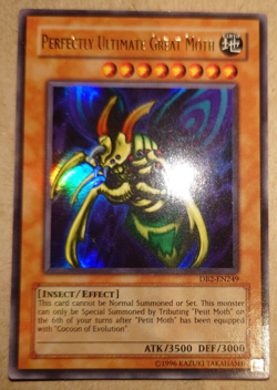 Perfectly Ultimate Great Moth DB2-EN249 Ultra Rare Yugioh - Image 1