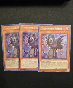 Yu-Gi-Oh! Condemned Witch x3 PLAYSET SOFU-EN028 1st Ed - Image 1