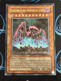 Yugioh Earthbound Immortal Uru SOVR-EN025 Ultimate Rare - Image 1