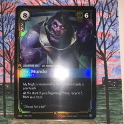 Riftbound Dr. Mundo 109/298 TCG Foil Card League Of Legends - Image 1