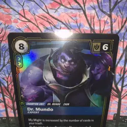 Riftbound Dr. Mundo 109/298 TCG Foil Card League Of Legends - Image 2