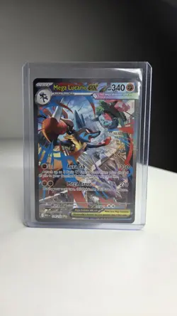 Mega Lucario Ex Alternate Art 179/132 Mega Evolution Secret Rare Pokemon Card - Image 3