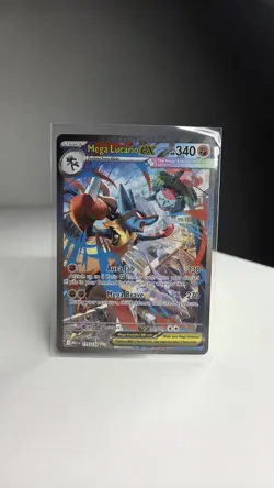 Mega Lucario Ex Alternate Art 179/132 Mega Evolution Secret Rare Pokemon Card - Image 5