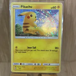 Pokemon TCG Pikachu 6/12 McDonalds 2019 Holo Promo Pokemon Card - Image 1