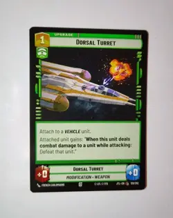 Star Wars Unlimited: Jump To Lightspeed-DORSAL TURRET #120 w/2 FREE cards - Image 1