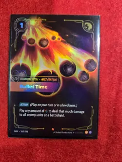 FOIL Riftbound Miss Fortune Card Bullet Time 268/298 English League of legends - Image 1