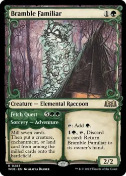 Bramble Familiar (Showcase) -Foil Near Mint MTG Wilds of Eldraine - Image 1