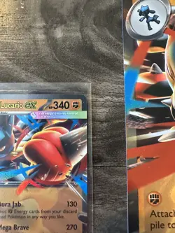 Mega Lucario EX Promo + Jumbo Card Pokemon TCG NM condition! - Image 4