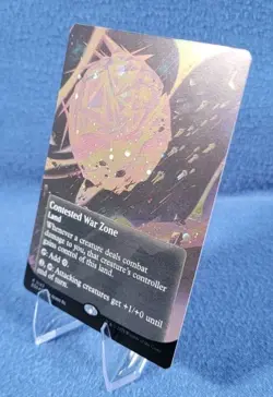 MTG Contested War Zone Borderless Galaxy Foil , Edge of Eternities , NM - Image 2