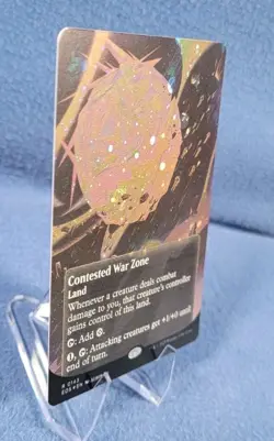 MTG Contested War Zone Borderless Galaxy Foil , Edge of Eternities , NM - Image 3