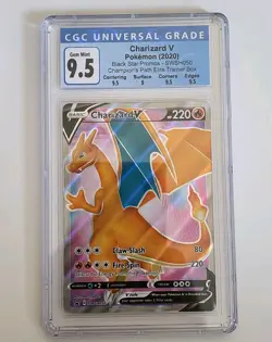 2020 Pokemon Charizard V Black Star Promo SWSH050 CGC 9.5 - Image 1
