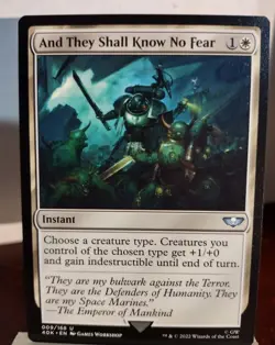MTG And They Shall Know No Fear 40000 Warhammer Universes Beyond LP X1 - Image 1
