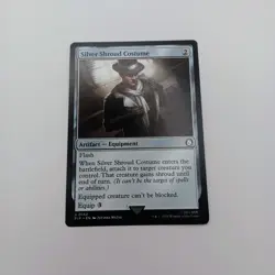 Silver Shroud Costume MTG UC Magic: The Gathering Fallout Commander Equipment - Image 1