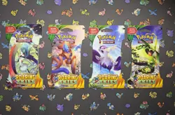 Pokemon XY Roaring Skies Sleeved Booster Pack Art Set - Sealed Lot of 4 Packs - Image 1