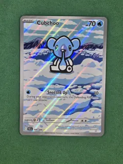 Pokemon TCG Cubchoo Illustration Rare Black Bolt 109/086 - Image 2